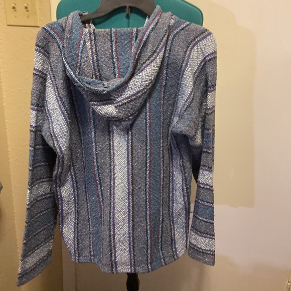 Mexican Baja Jacket hoodie w/kangaroo pouch size small-medium - Picture 4 of 6